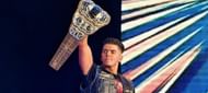 Sammy Guevara Holding AEW title belt